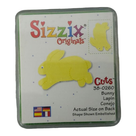 Sizzix Originals Small Green Die Lot Ladybug Dog Bunny Teddy Bear Paper Crafting - Picture 7 of 12